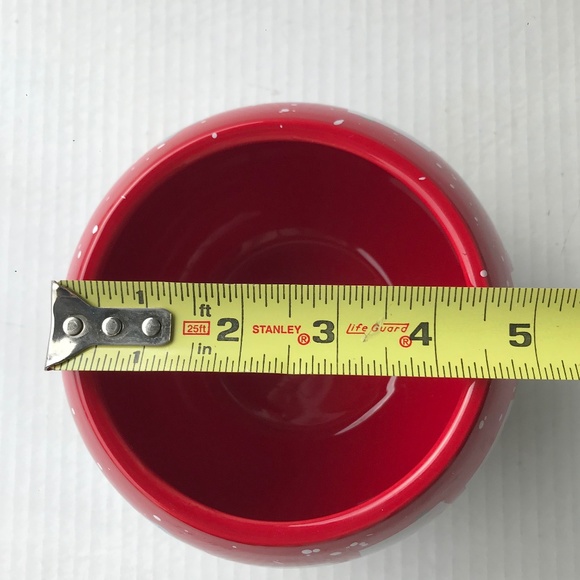 Red Teleflora Holiday Winter Scene Globe Vase 4.25” - Picture 8 of 8